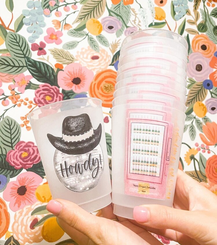 Sip Hip Hooray Howdy Disco Ball Reusable Cups