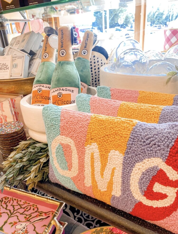 Peking Handicraft OMG Hooked Pillow