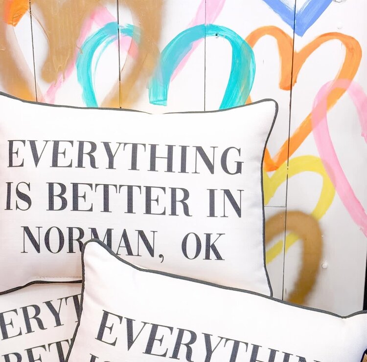 Little Birdie Everything Is Better In Hometown Pillow