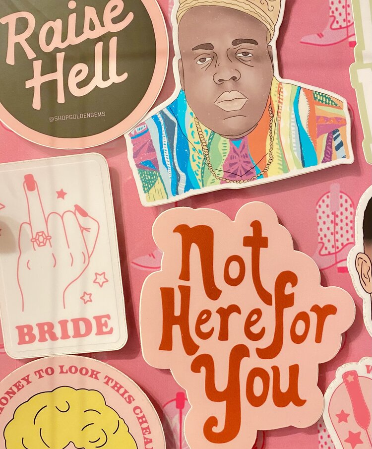 Golden Gems Not Here for You Sticker