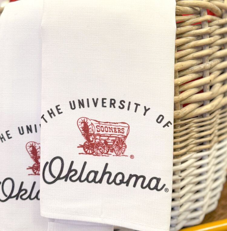 Little Birdie Vintage University of Oklahoma Tea Towel