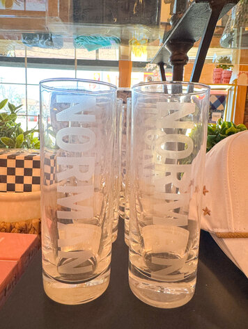 Friendlily Press Norman Tom Collins Glass