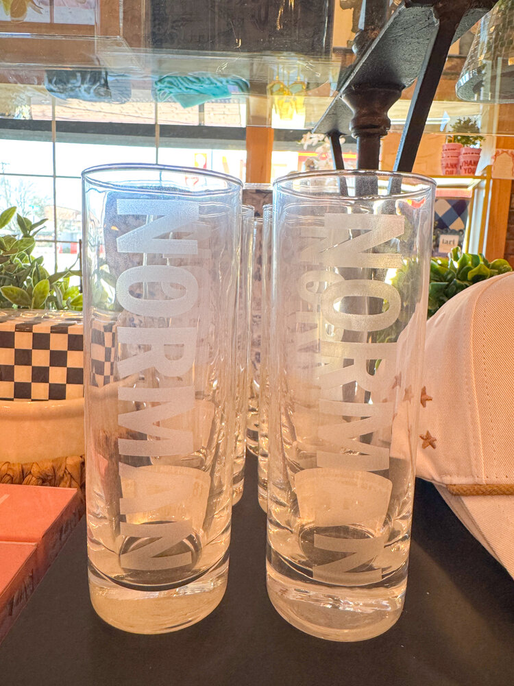 Friendlily Press Norman Tom Collins Glass