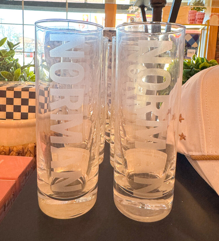 Friendlily Press Norman Tom Collins Glass