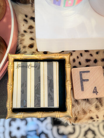 Jaye's Studio Color Block Black Chang Mai Tray 6x6