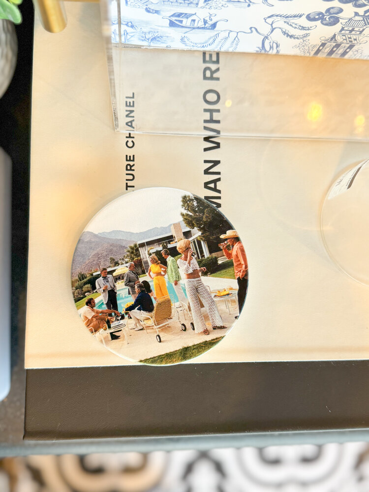 Toss Designs Faye Poolside Ceramic Coaster