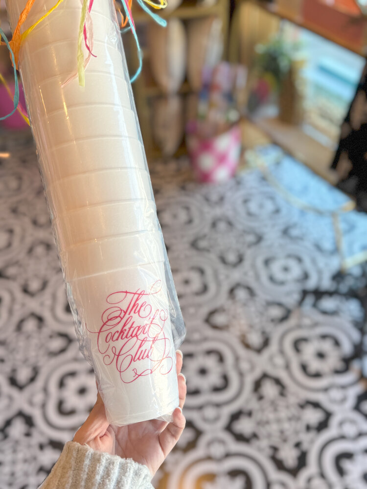 Sip Hip Hooray The Cocktail Club Foam Cups