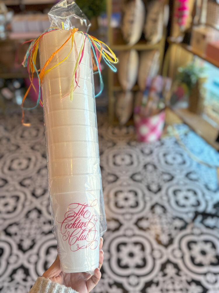 Sip Hip Hooray The Cocktail Club Foam Cups