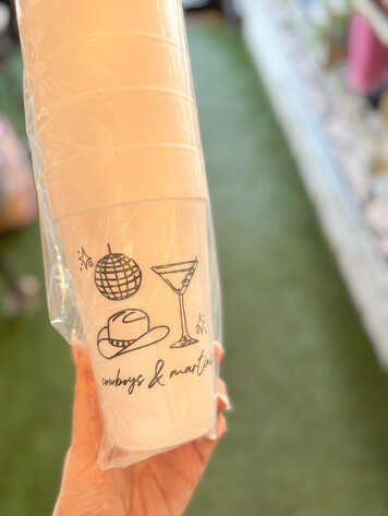 Sip Hip Hooray Cowboys And Martini's Foam Cups