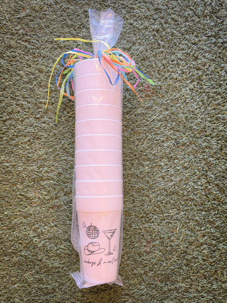 Sip Hip Hooray Cowboys And Martini's Foam Cups