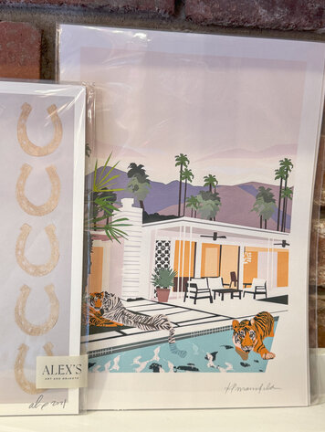 Karina Mansfield Pool Party Art Print