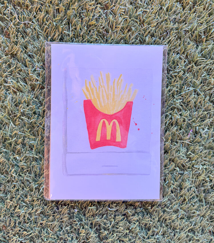 Furbish McDonald's Matchbook Watercolor Print 5x7