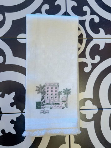 Toss Designs Palm Beach Fringe Linen Towel