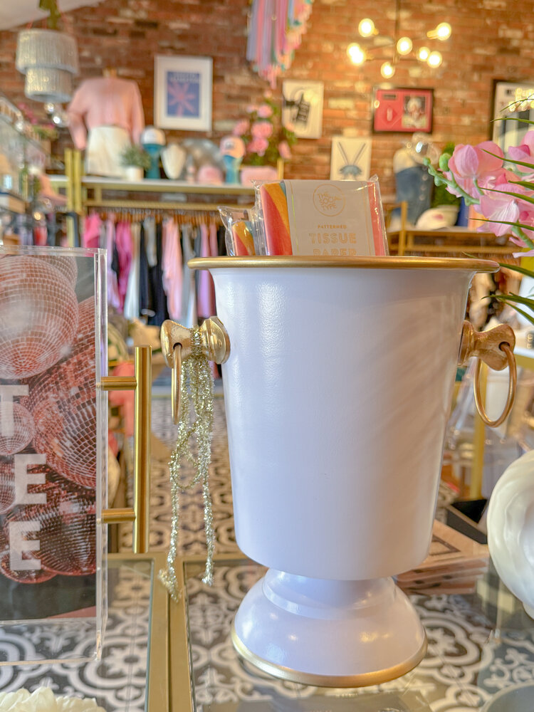 Jaye's Studio Color Block White Ice Bucket