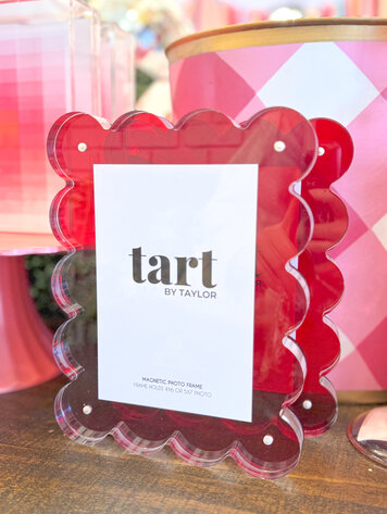 Tart By Taylor Red Acrylic Frame