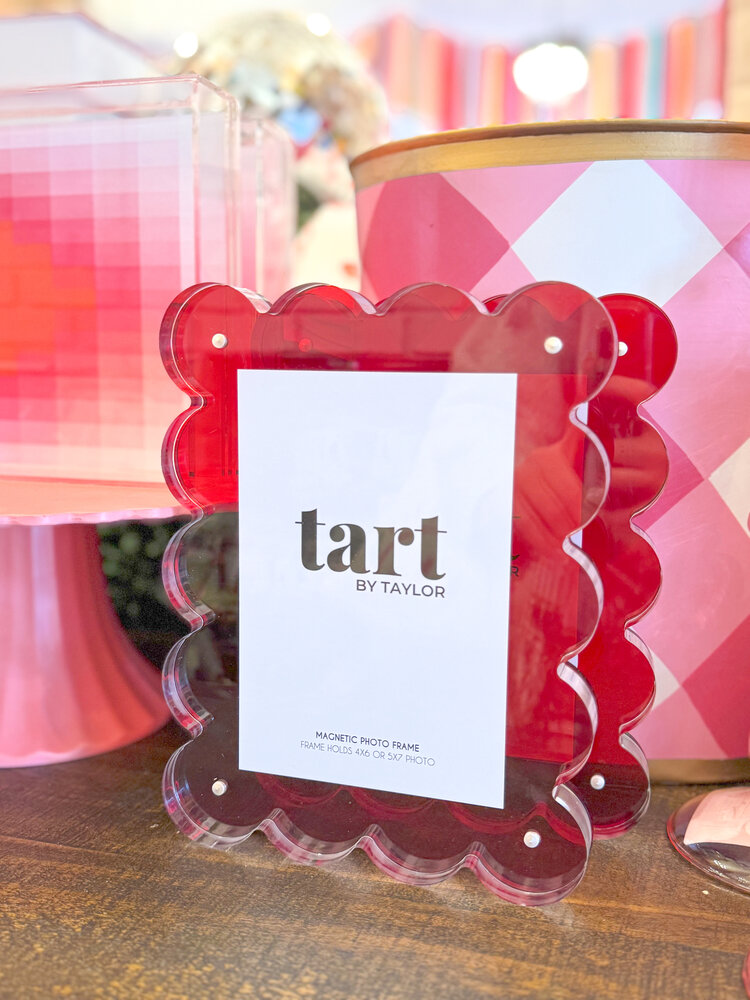Tart By Taylor Red Acrylic Frame