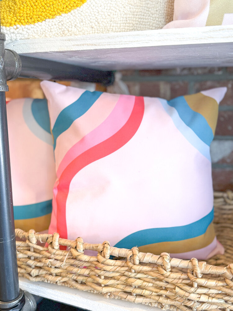 Talking out of Turn Wavy 12x12 Pillow