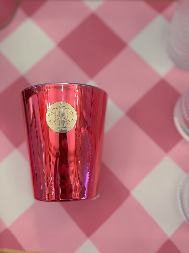 Lux Fragrance Rose Glass Candle