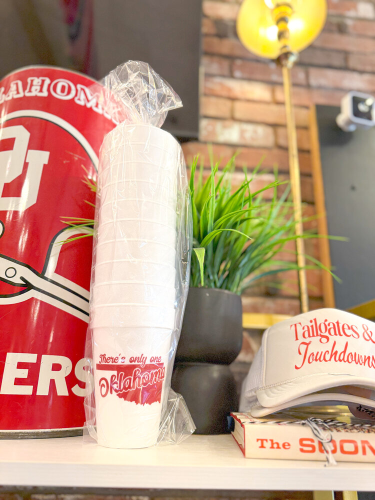 Sassy Cups Sooner State Foam Cup Stack