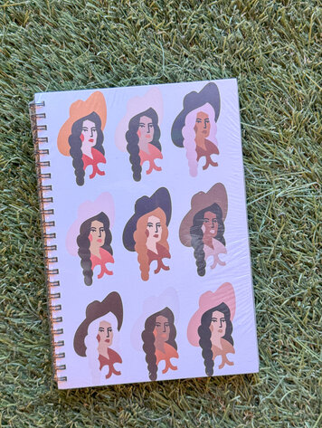 Deny Designs Multi Cultural Cowgirl Spiral Notebook