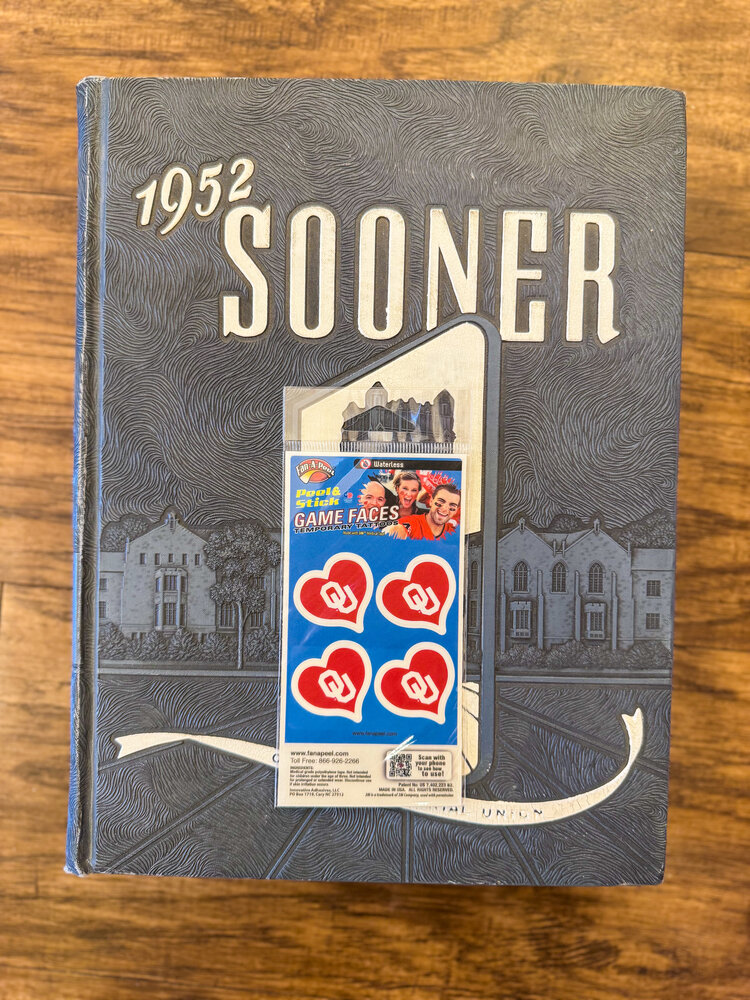 Gamefaces Love OU Logo Temporary Tattoos