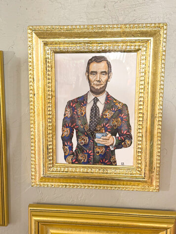 LX Artworks LX 5x7 Framed Art Print - Big Cat Energy