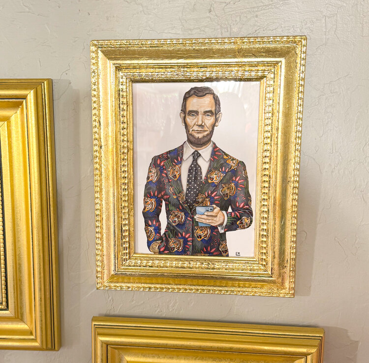 LX Artworks LX 5x7 Framed Art Print - Big Cat Energy