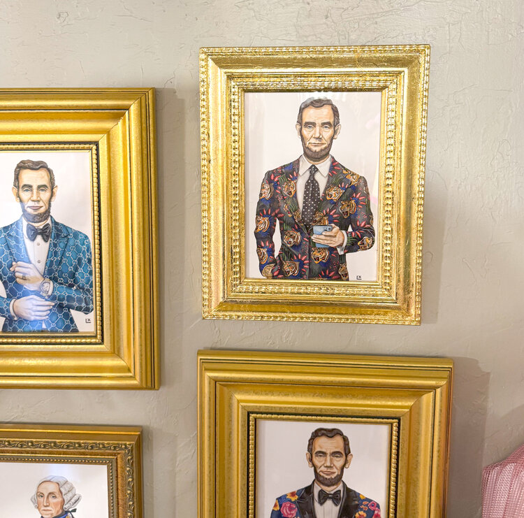 LX Artworks LX 5x7 Framed Art Print - Big Cat Energy