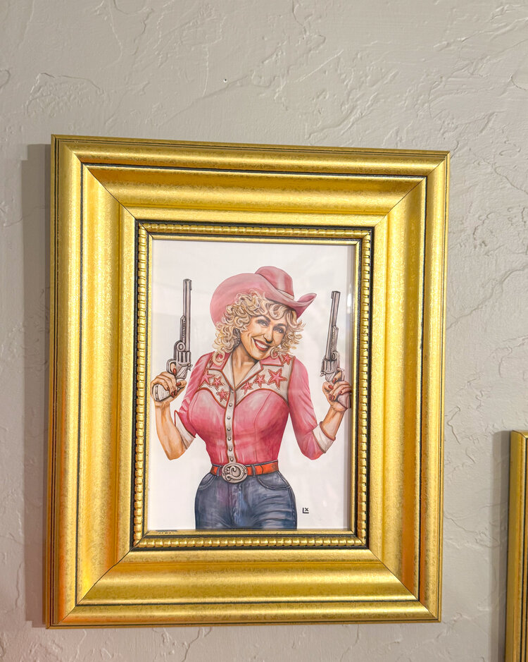 LX Artworks LX 5x7 Framed Art Print - Tough Titty