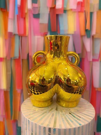 Room TwentySix. Furniture + Decor Gold Booty Vase