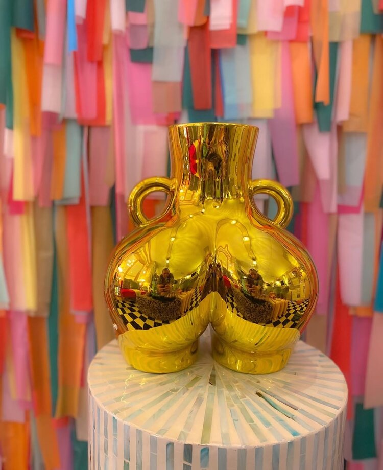 Room TwentySix. Furniture + Decor Gold Booty Vase