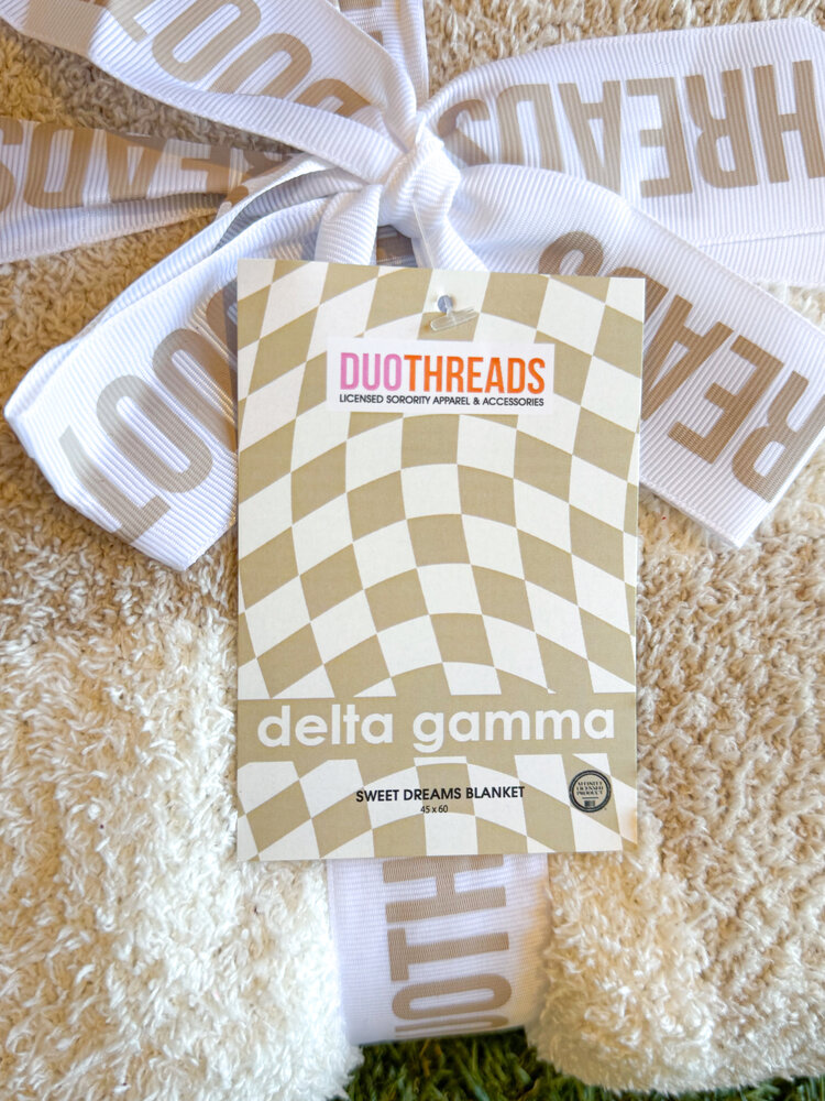 Duo Threads Sweet Dreams Sorority Blanket - Delta Gamma