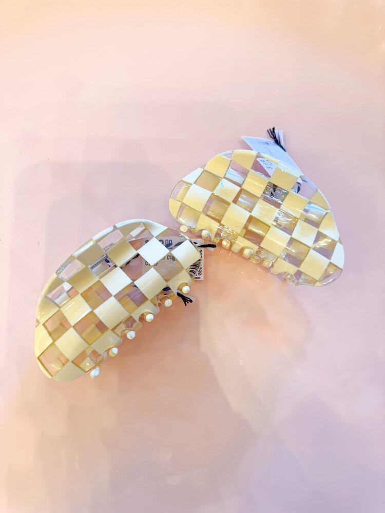 CHUNKS Checker Claw in Clear