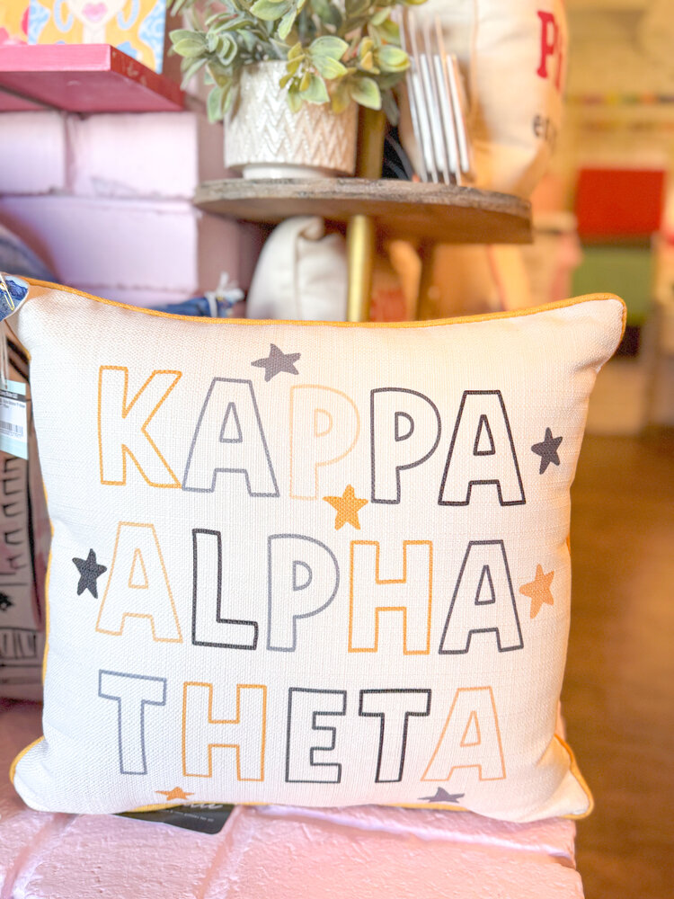 Little Birdie Kappa Alpha Theta Star Pillow