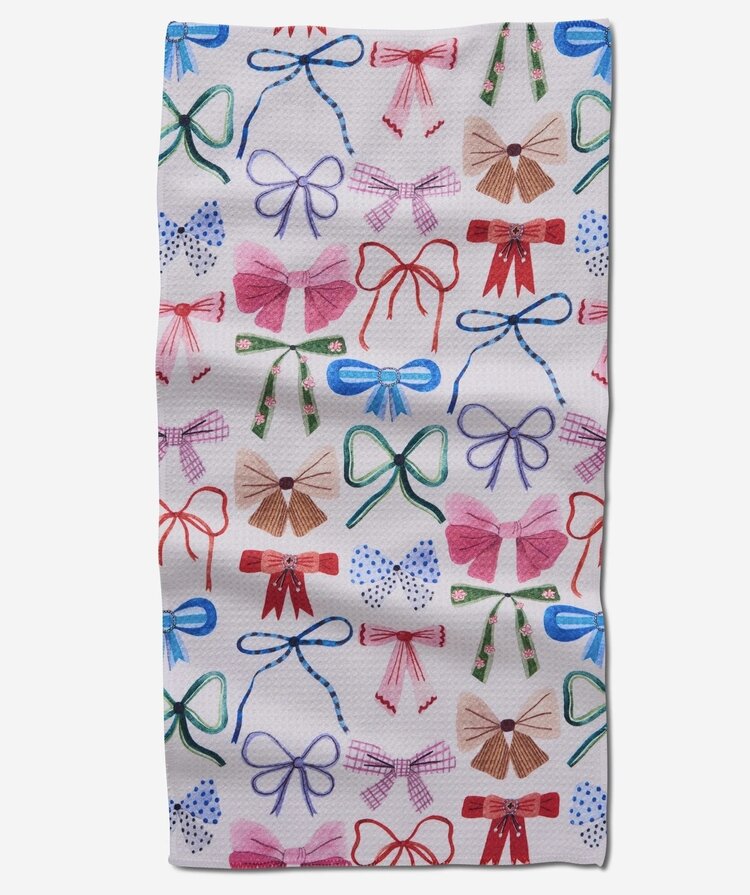 Geometry Bows Bar Towel