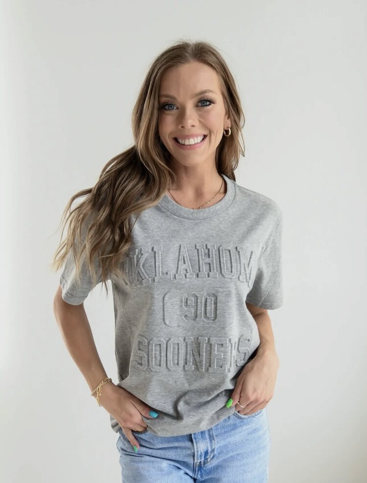 Gameday Social Apparel Co.® Oklahoma Vintage 81 Embossed Comfort Tee