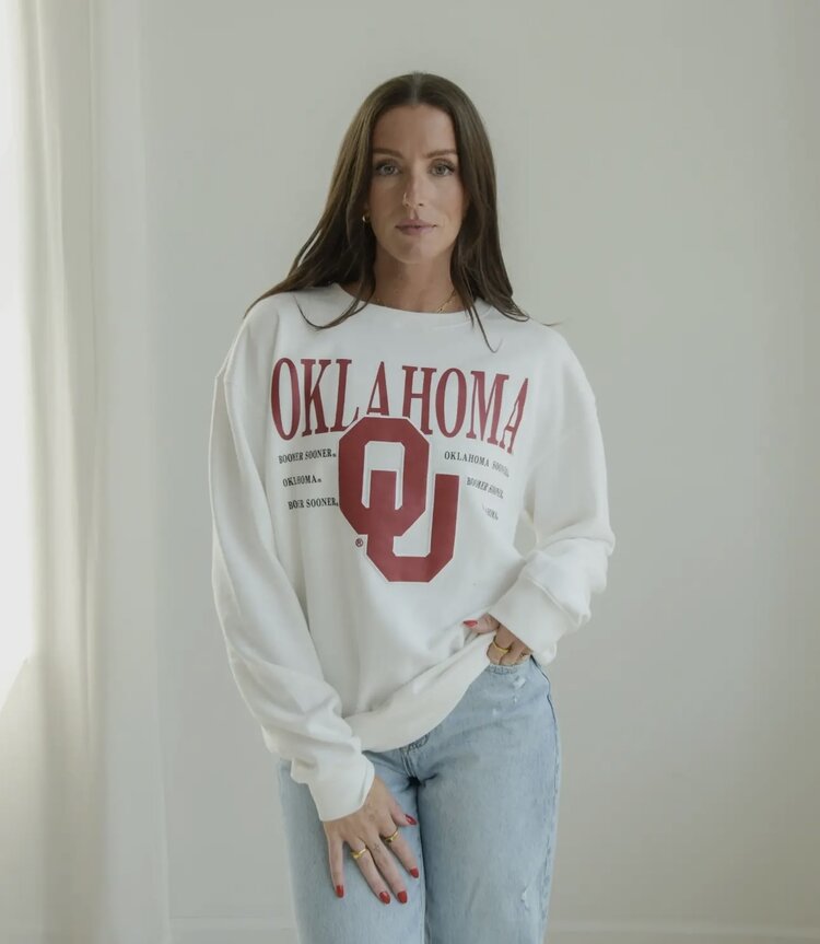 Gameday Social Apparel Co.® Oklahoma Guccio Multimedia Comfort Crew