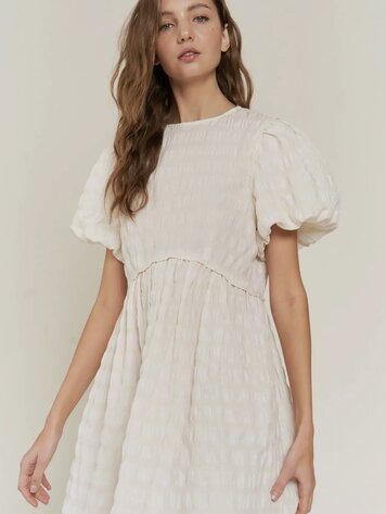 In the Beginning Babydoll Dress - Ivory