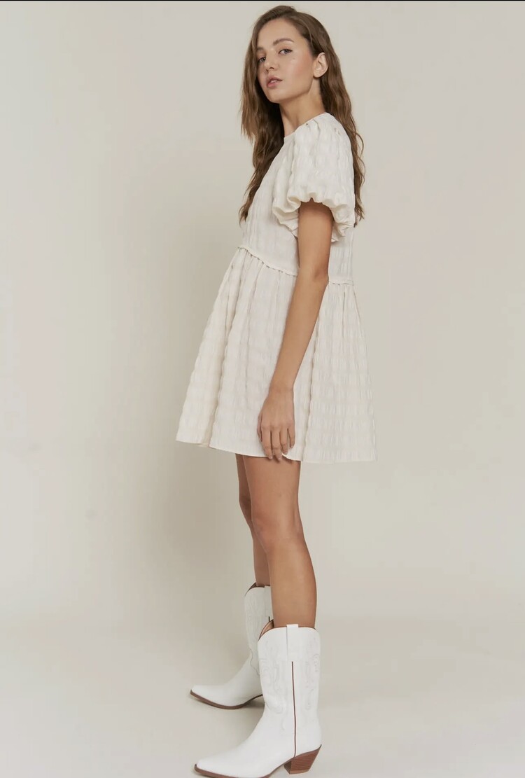 In the Beginning Babydoll Dress - Ivory