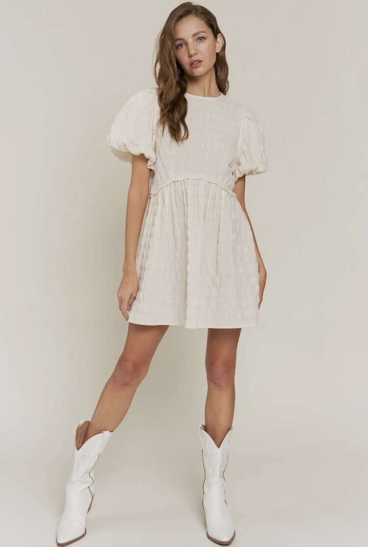 In the Beginning Babydoll Dress - Ivory