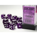 chessex Chessex Translucent  12D6 Purple/White