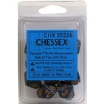 chessex Chessex Dice Opaque 10D10 Dusty Blue/Copper