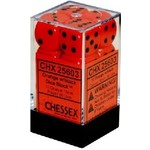 chessex Chessex Dice Opaque 12D6 Orange/Black