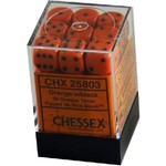 chessex Chessex Dice Opaque 36D6 Orange/Black
