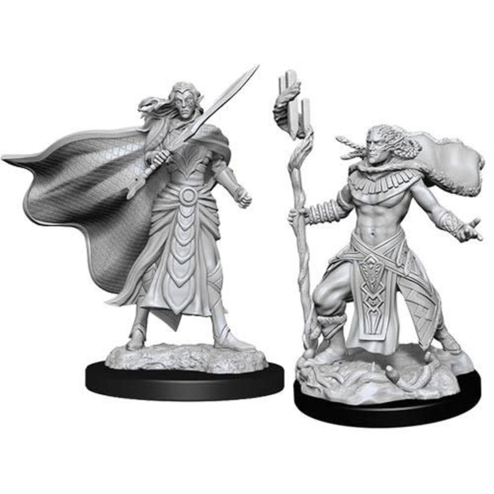 Wizards of the Coast Magic the Gathering Miniatures Elf Fighter & Cleric