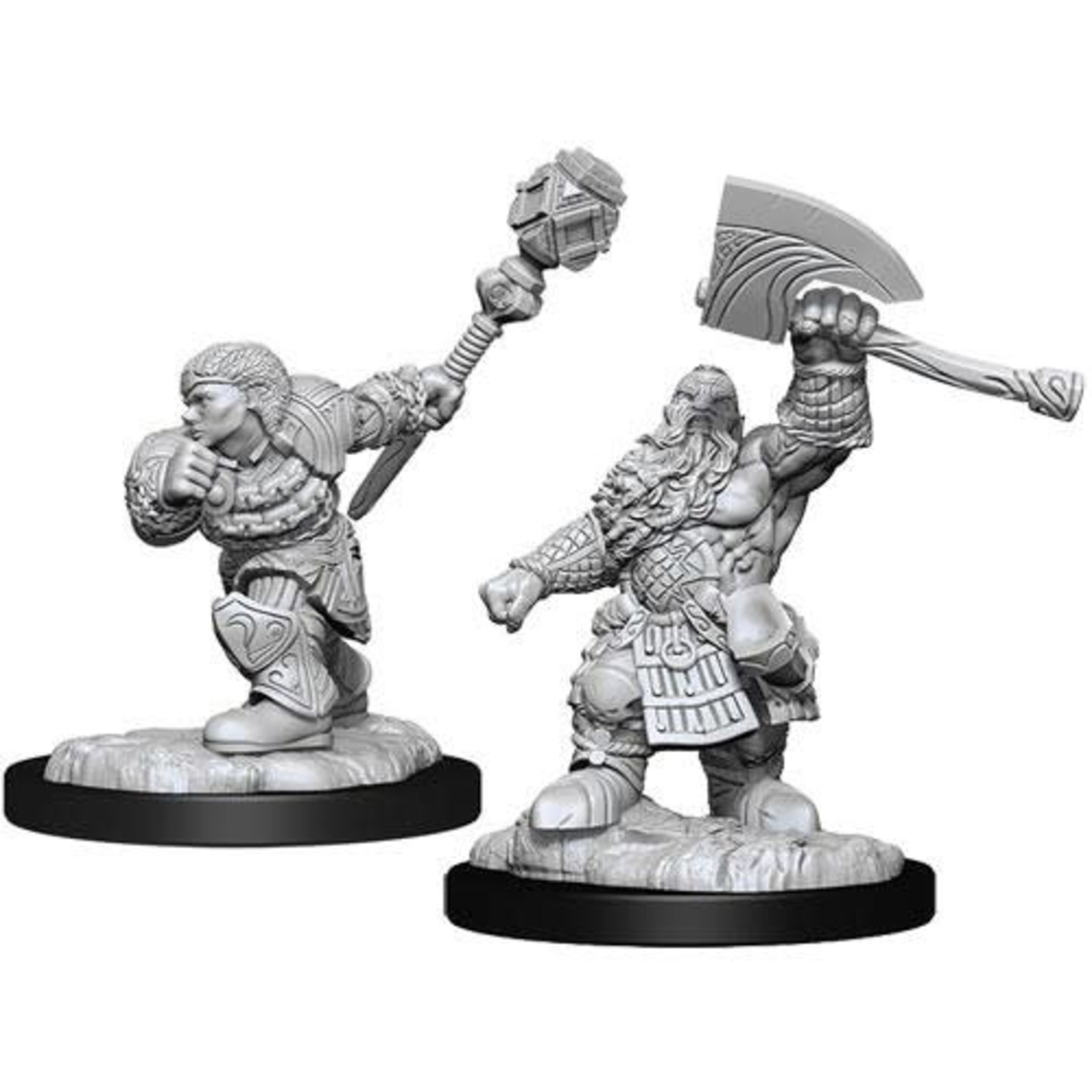 Wizards of the Coast Magic the Gathering Miniatures Dwarf Fighter & Cleric