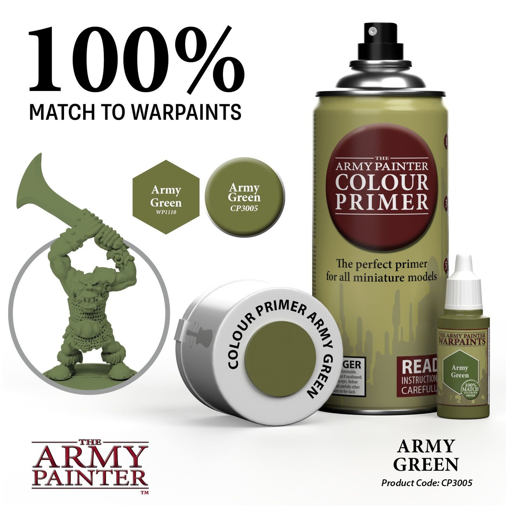 Army Painter Army Painter Spray Primer  Army Green