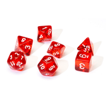 Sirius Dice: 7-Die Set Translucent Red