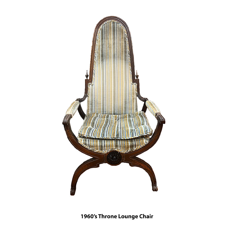 1960's Throne Lounge Chair Texas Vintage Antiques