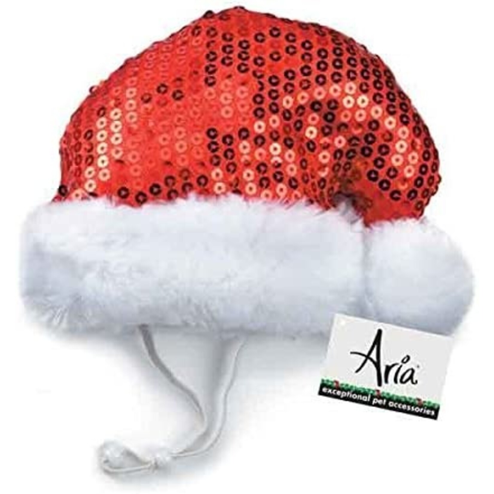 Aria Aria Sequin Santa Hat